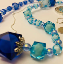 Load image into Gallery viewer, Blue Cube - Ready Made Personalised Prayer Beads
