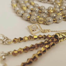 Load image into Gallery viewer, Maze Gold Beads - Ready Made Personalised Prayer Beads
