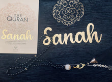 Load image into Gallery viewer, Personalised Basic Gift Box - Tasbih, English Quran, Prayer Mat
