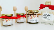Load image into Gallery viewer, 100% 125g pure Honey Jars Personalised Wedding Favours
