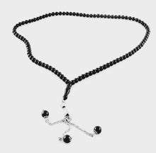 Load image into Gallery viewer, Simple Black - Ready Made - Personalised Prayer Beads
