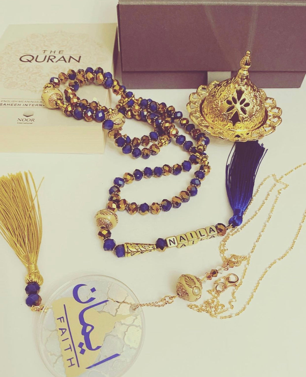 Personalised Gift Set - Premium Royal Blue Tasbih Collection