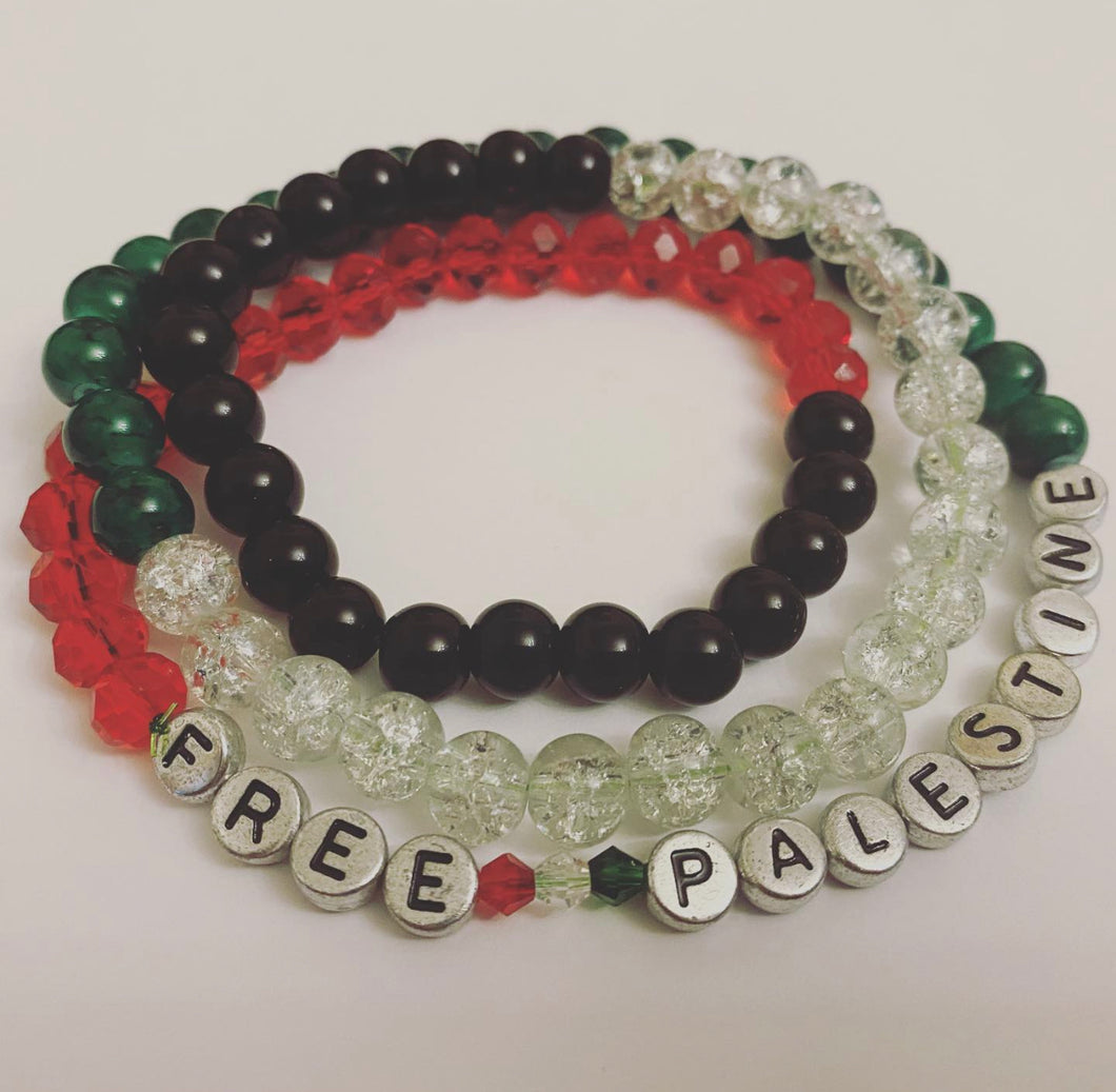 Wrist Beads - Free Palestine